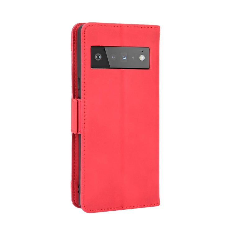 For Google Pixel 6 Skin Feel Calf Pattern Horizontal Flip Leather Case with Holder & Card Slots & Photo Frame
