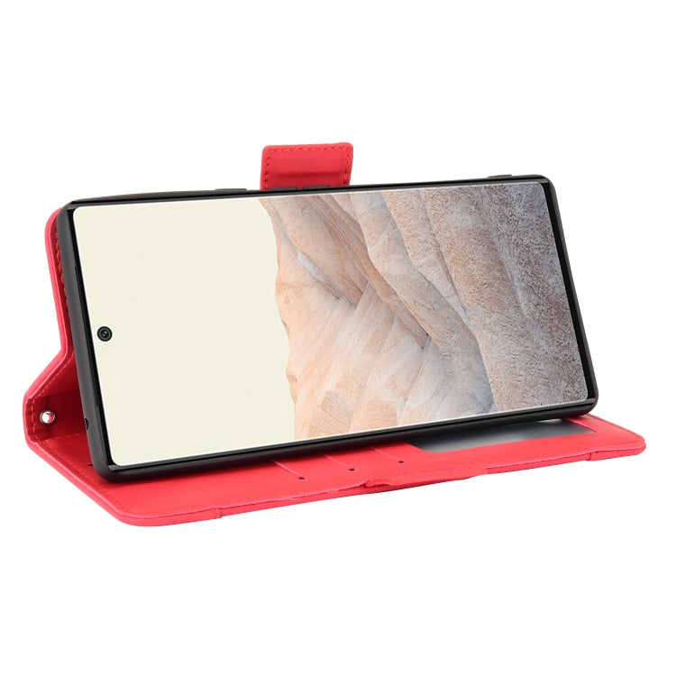 For Google Pixel 6 Skin Feel Calf Pattern Horizontal Flip Leather Case with Holder & Card Slots & Photo Frame