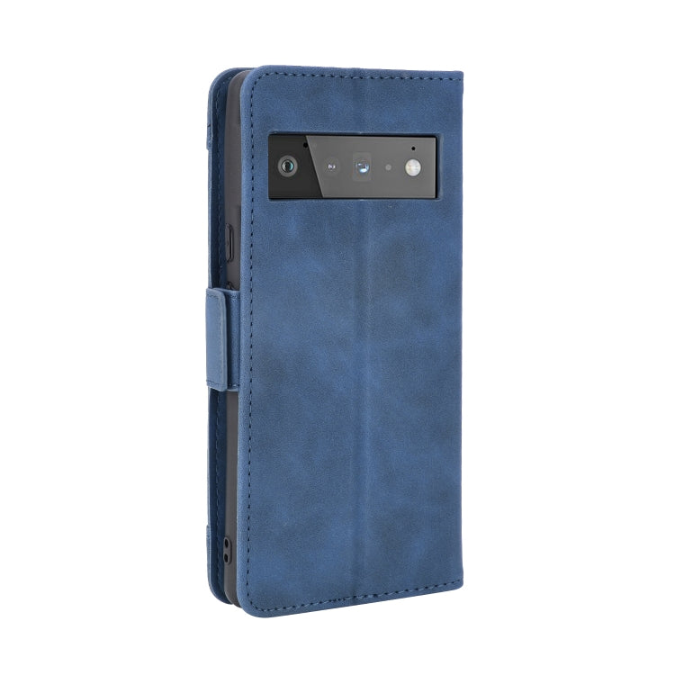 For Google Pixel 6 Skin Feel Calf Pattern Horizontal Flip Leather Case with Holder & Card Slots & Photo Frame
