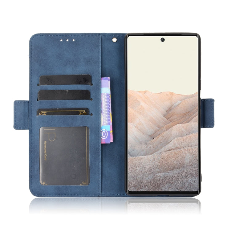 For Google Pixel 6 Skin Feel Calf Pattern Horizontal Flip Leather Case with Holder & Card Slots & Photo Frame