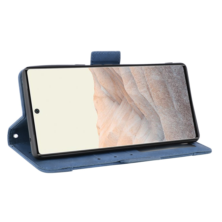 For Google Pixel 6 Skin Feel Calf Pattern Horizontal Flip Leather Case with Holder & Card Slots & Photo Frame