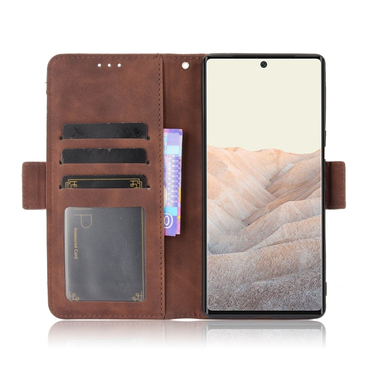 For Google Pixel 6 Skin Feel Calf Pattern Horizontal Flip Leather Case with Holder & Card Slots & Photo Frame