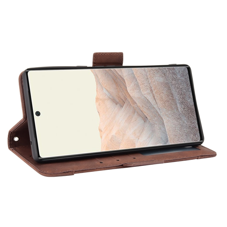 For Google Pixel 6 Skin Feel Calf Pattern Horizontal Flip Leather Case with Holder & Card Slots & Photo Frame