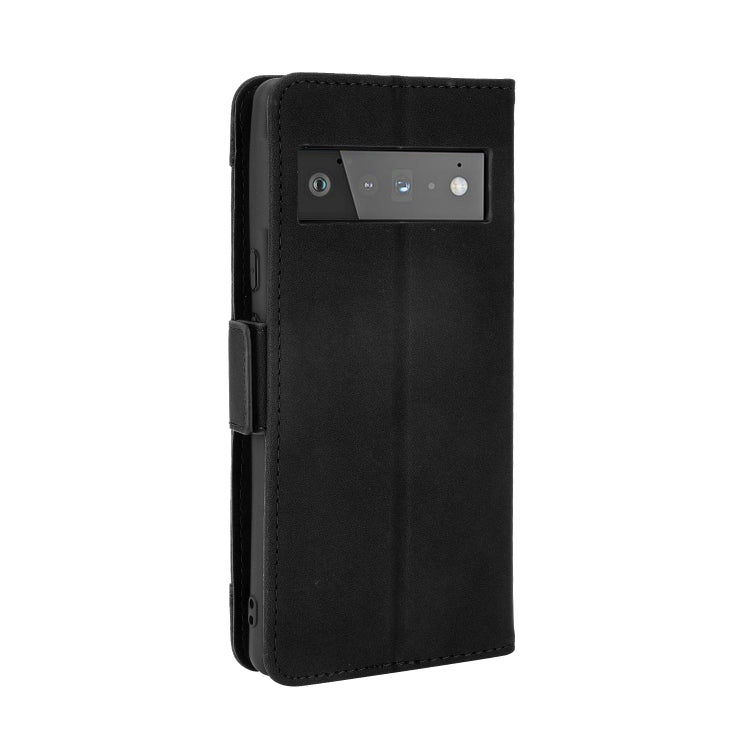 For Google Pixel 6 Skin Feel Calf Pattern Horizontal Flip Leather Case with Holder & Card Slots & Photo Frame