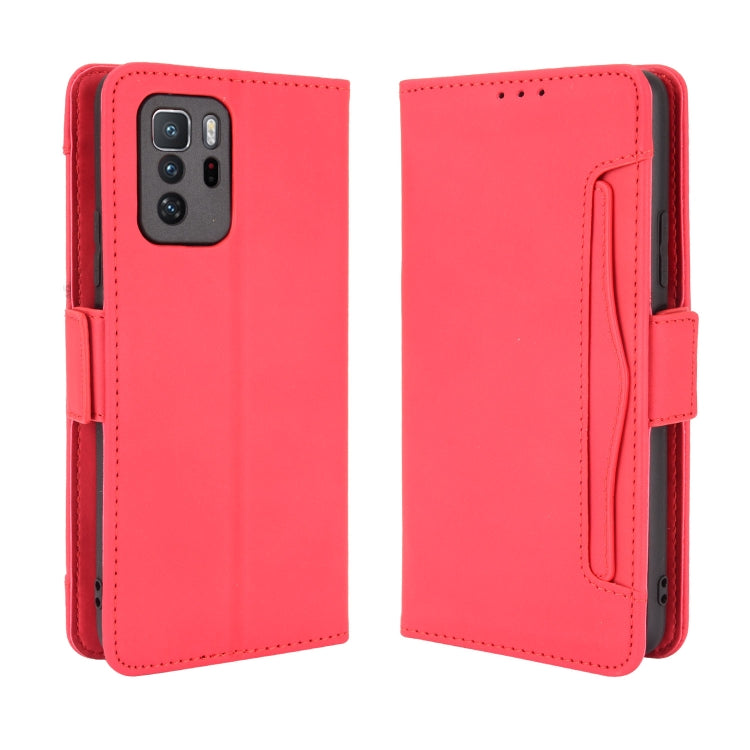 For Xiaomi Redmi Note 10 Pro 5G / Poco X3 GT Skin Feel Calf Pattern Horizontal Flip Leather Case with Holder & Card Slots & Photo Frame