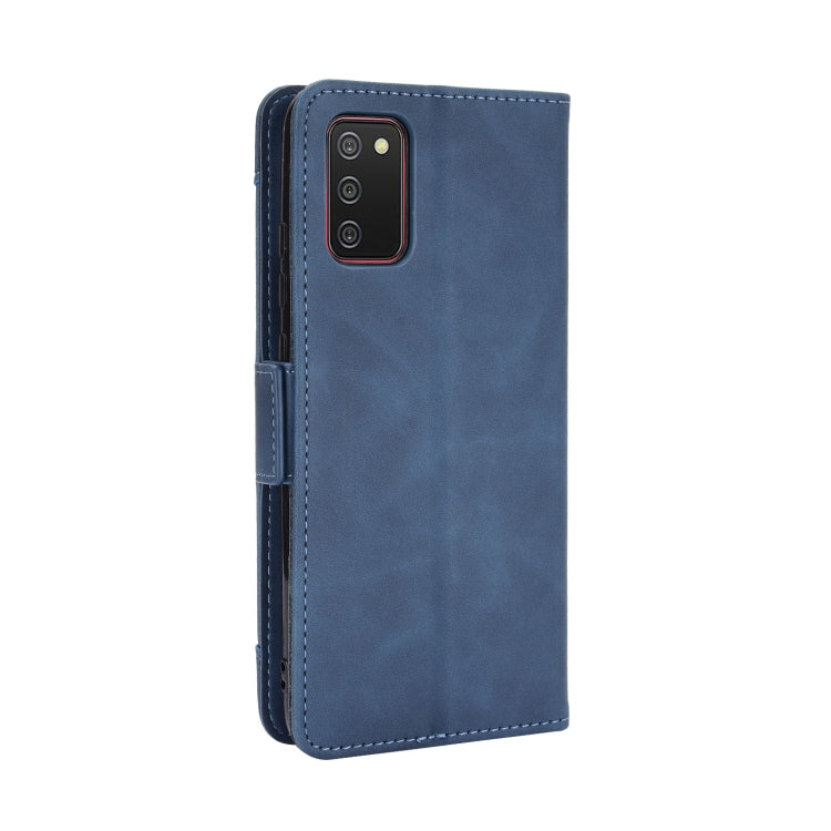 For Samsung Galaxy A03s 166mm Version Skin Feel Calf Pattern Horizontal Flip Leather Case with Holder & Card Slots & Photo Frame