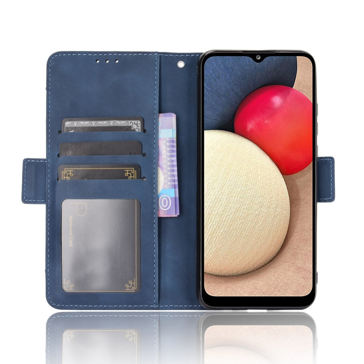 For Samsung Galaxy A03s 166mm Version Skin Feel Calf Pattern Horizontal Flip Leather Case with Holder & Card Slots & Photo Frame