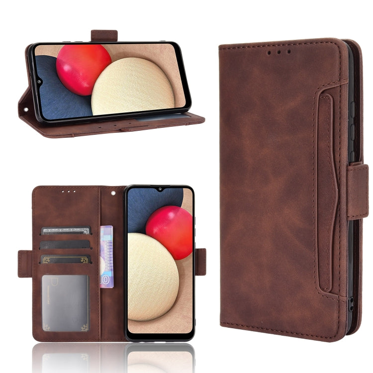 For Samsung Galaxy A03s 166mm Version Skin Feel Calf Pattern Horizontal Flip Leather Case with Holder & Card Slots & Photo Frame