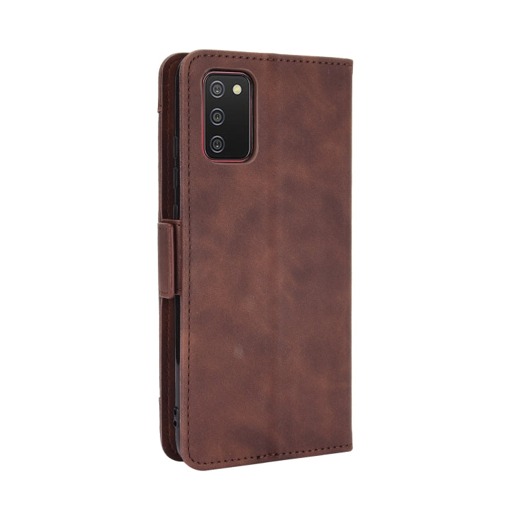 For Samsung Galaxy A03s 166mm Version Skin Feel Calf Pattern Horizontal Flip Leather Case with Holder & Card Slots & Photo Frame