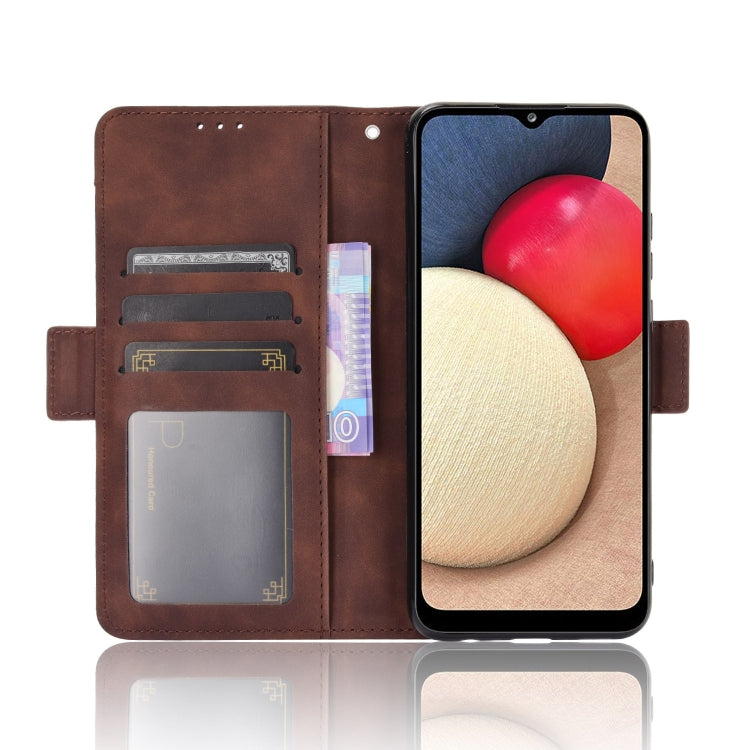 For Samsung Galaxy A03s 166mm Version Skin Feel Calf Pattern Horizontal Flip Leather Case with Holder & Card Slots & Photo Frame
