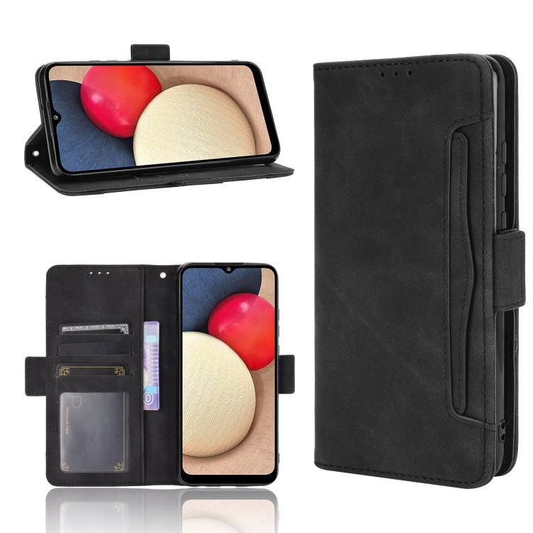 For Samsung Galaxy A03s 166mm Version Skin Feel Calf Pattern Horizontal Flip Leather Case with Holder & Card Slots & Photo Frame