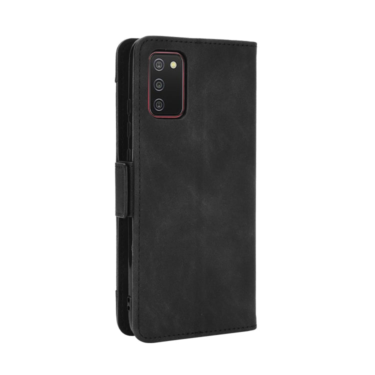 For Samsung Galaxy A03s 166mm Version Skin Feel Calf Pattern Horizontal Flip Leather Case with Holder & Card Slots & Photo Frame