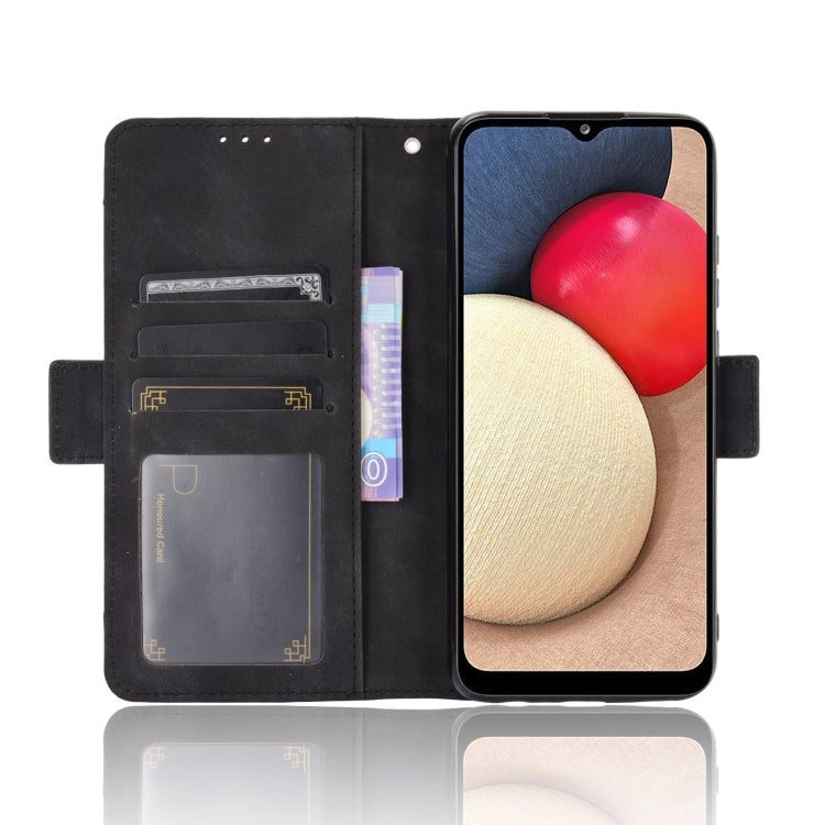 For Samsung Galaxy A03s 166mm Version Skin Feel Calf Pattern Horizontal Flip Leather Case with Holder & Card Slots & Photo Frame