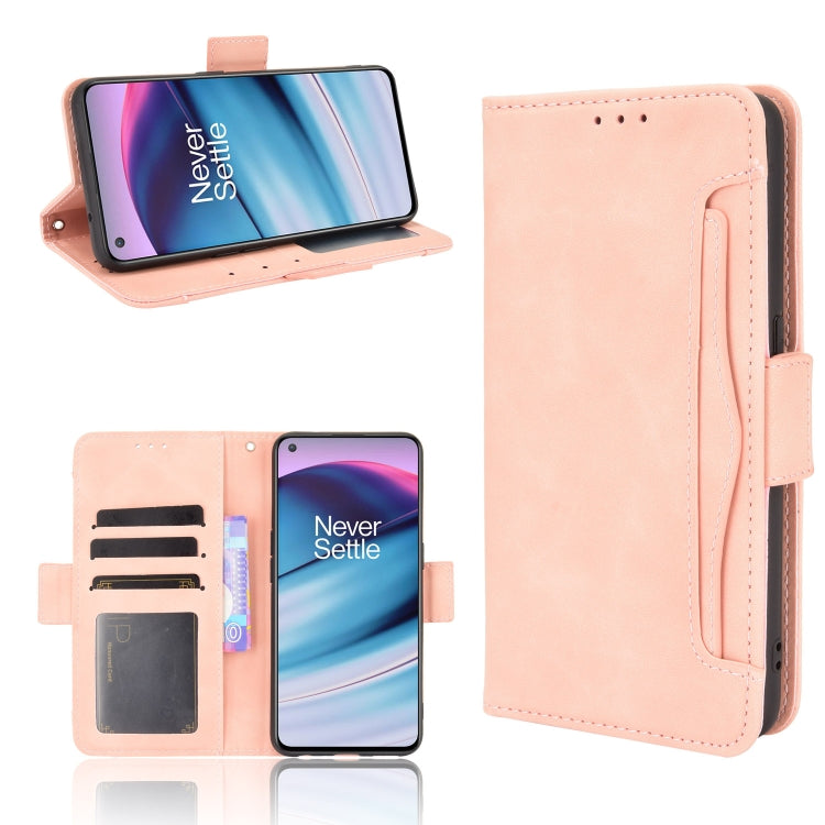 For OnePlus Nord CE 5G Skin Feel Calf Pattern Horizontal Flip Leather Case with Holder & Card Slots & Photo Frame