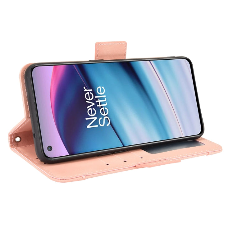 For OnePlus Nord CE 5G Skin Feel Calf Pattern Horizontal Flip Leather Case with Holder & Card Slots & Photo Frame