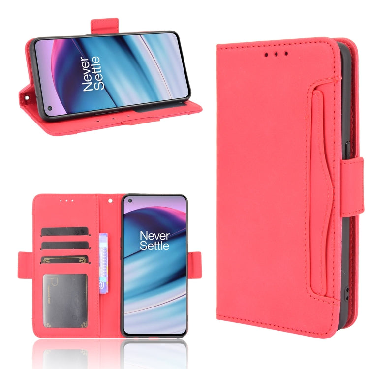 For OnePlus Nord CE 5G Skin Feel Calf Pattern Horizontal Flip Leather Case with Holder & Card Slots & Photo Frame