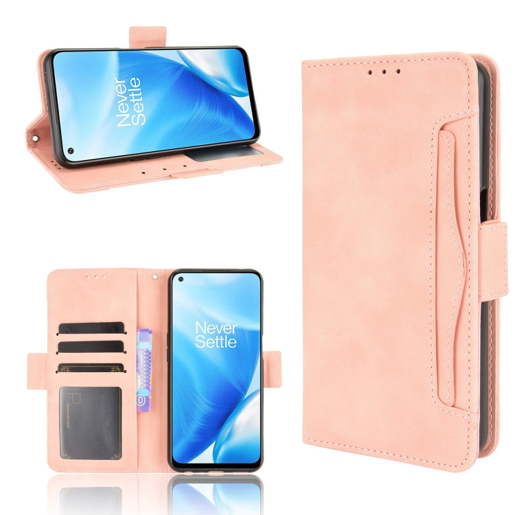 For OnePlus Nord N200 5G Skin Feel Calf Pattern Horizontal Flip Leather Case with Holder & Card Slots & Photo Frame