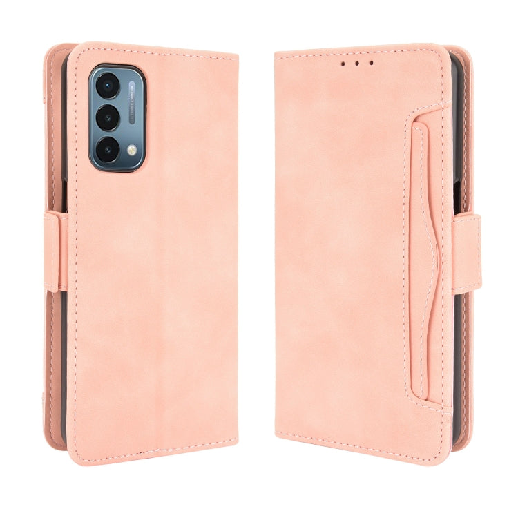 For OnePlus Nord N200 5G Skin Feel Calf Pattern Horizontal Flip Leather Case with Holder & Card Slots & Photo Frame