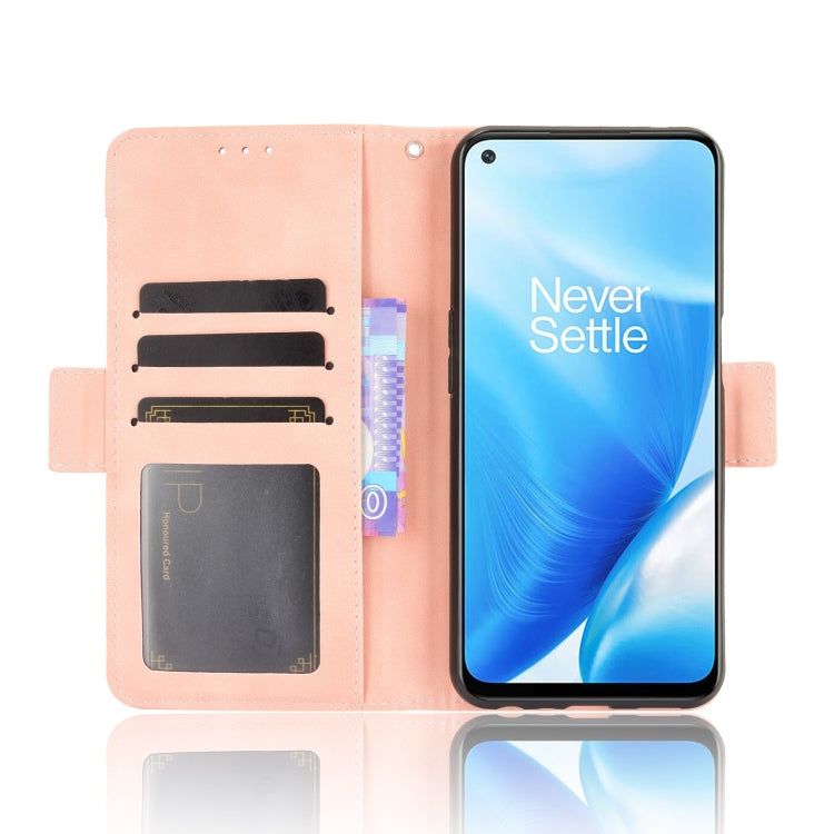 For OnePlus Nord N200 5G Skin Feel Calf Pattern Horizontal Flip Leather Case with Holder & Card Slots & Photo Frame