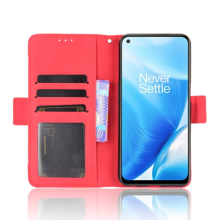 For OnePlus Nord N200 5G Skin Feel Calf Pattern Horizontal Flip Leather Case with Holder & Card Slots & Photo Frame