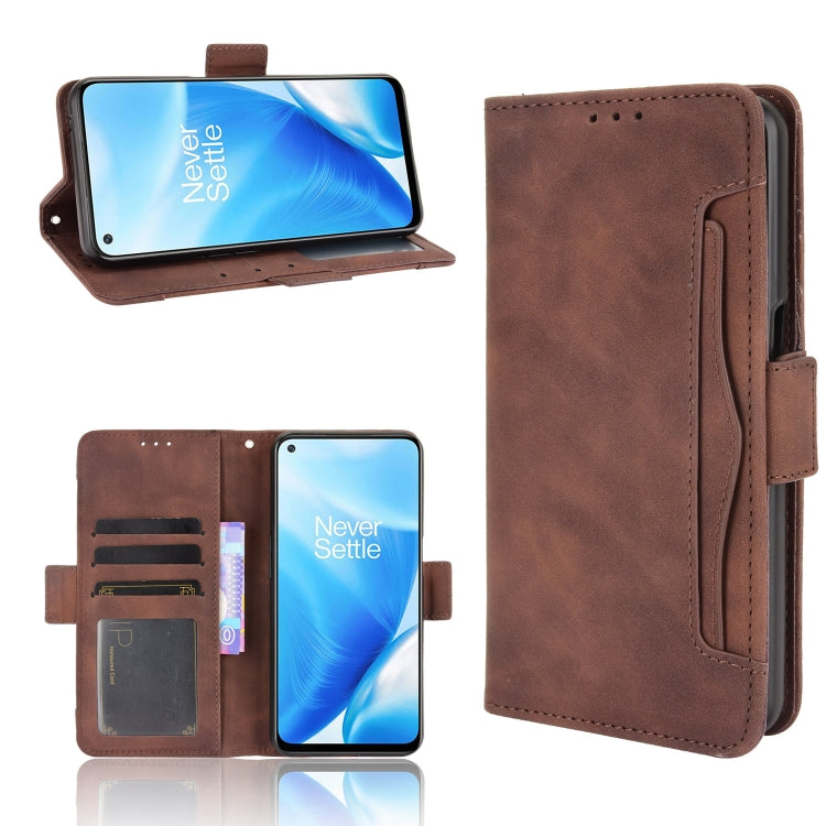 For OnePlus Nord N200 5G Skin Feel Calf Pattern Horizontal Flip Leather Case with Holder & Card Slots & Photo Frame