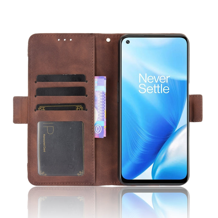 For OnePlus Nord N200 5G Skin Feel Calf Pattern Horizontal Flip Leather Case with Holder & Card Slots & Photo Frame