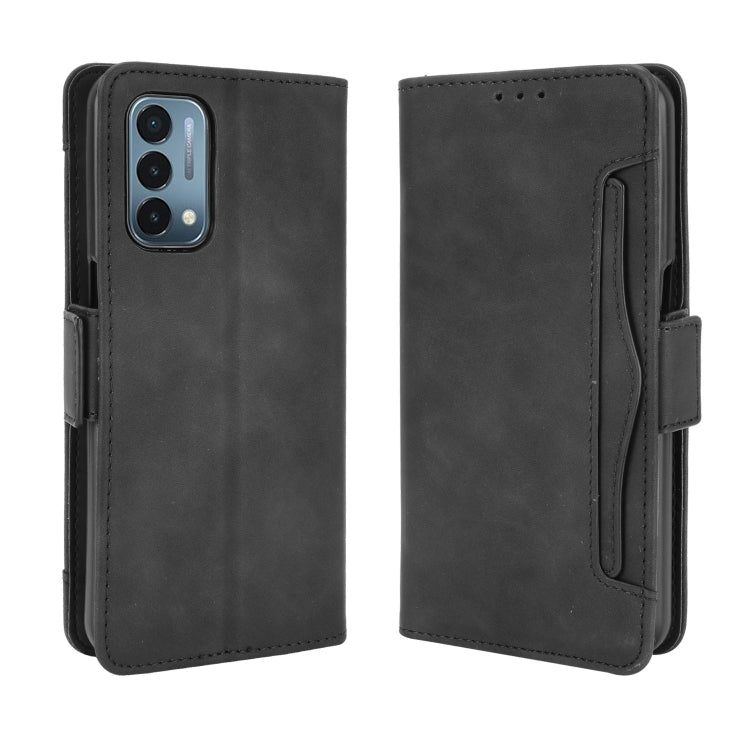 For OnePlus Nord N200 5G Skin Feel Calf Pattern Horizontal Flip Leather Case with Holder & Card Slots & Photo Frame
