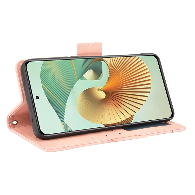 For ZTE Axon 30 Pro 5G Skin Feel Calf Pattern Horizontal Flip Leather Case with Holder & Card Slots & Photo Frame