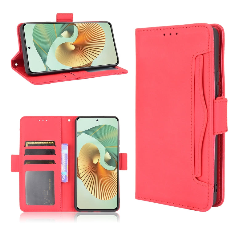 For ZTE Axon 30 Pro 5G Skin Feel Calf Pattern Horizontal Flip Leather Case with Holder & Card Slots & Photo Frame