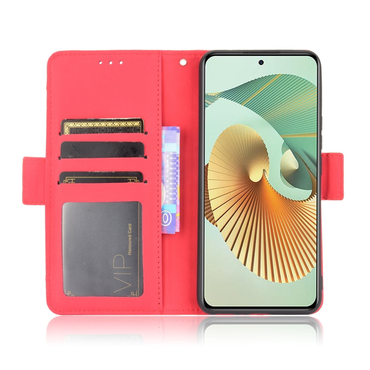 For ZTE Axon 30 Pro 5G Skin Feel Calf Pattern Horizontal Flip Leather Case with Holder & Card Slots & Photo Frame