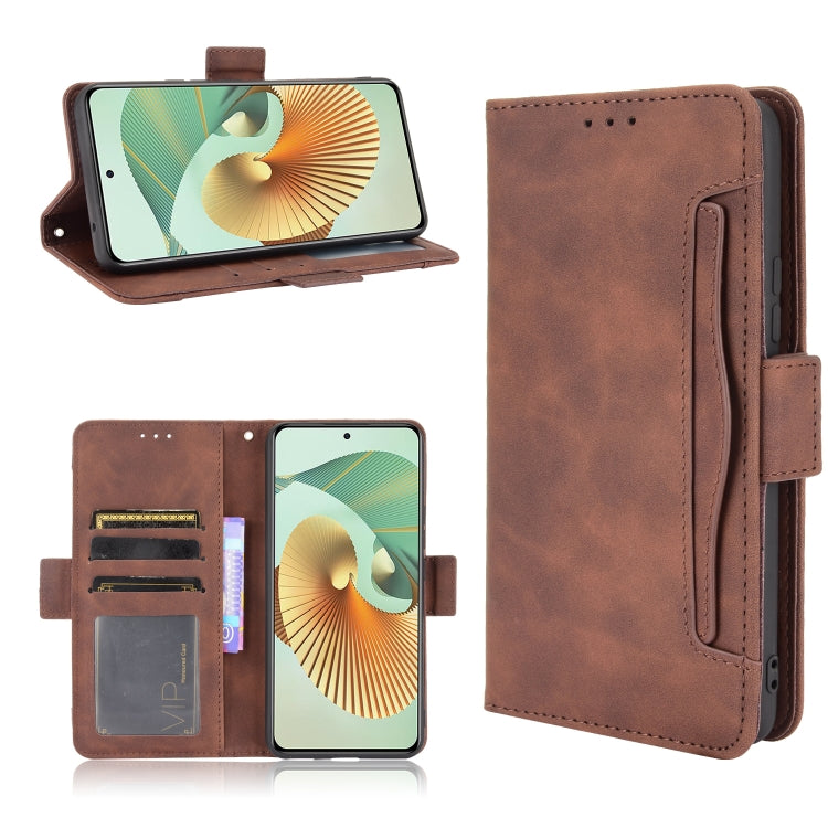 For ZTE Axon 30 Pro 5G Skin Feel Calf Pattern Horizontal Flip Leather Case with Holder & Card Slots & Photo Frame