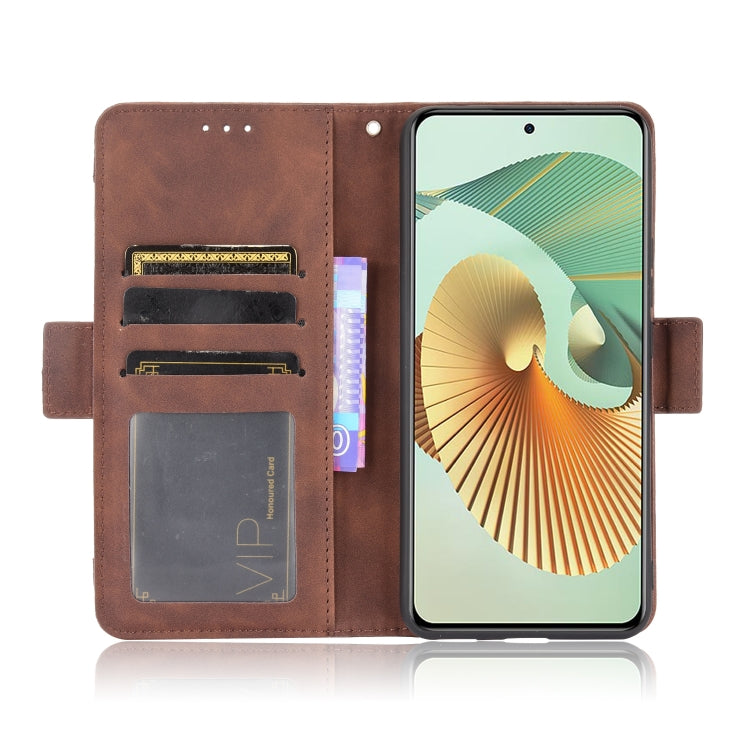 For ZTE Axon 30 Pro 5G Skin Feel Calf Pattern Horizontal Flip Leather Case with Holder & Card Slots & Photo Frame