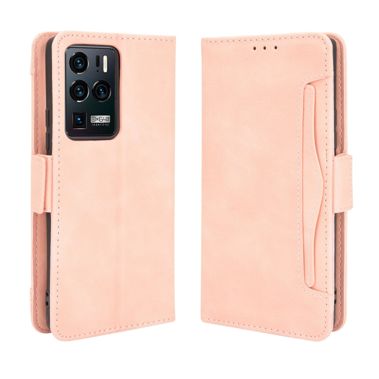 For ZTE Axon 30 Ultra 5G Skin Feel Calf Pattern Horizontal Flip Leather Case with Holder & Card Slots & Photo Frame
