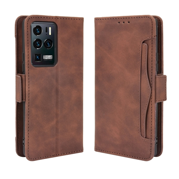 For ZTE Axon 30 Ultra 5G Skin Feel Calf Pattern Horizontal Flip Leather Case with Holder & Card Slots & Photo Frame