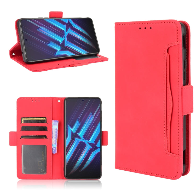 For ZTE nubia Red Magic 6R Skin Feel Calf Pattern Horizontal Flip Leather Case with Holder & Card Slots & Photo Frame