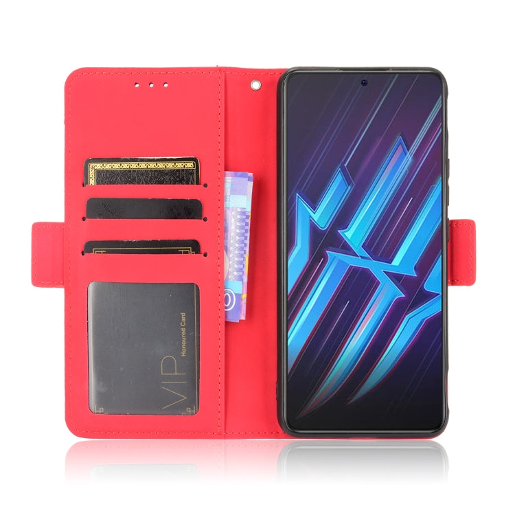 For ZTE nubia Red Magic 6R Skin Feel Calf Pattern Horizontal Flip Leather Case with Holder & Card Slots & Photo Frame