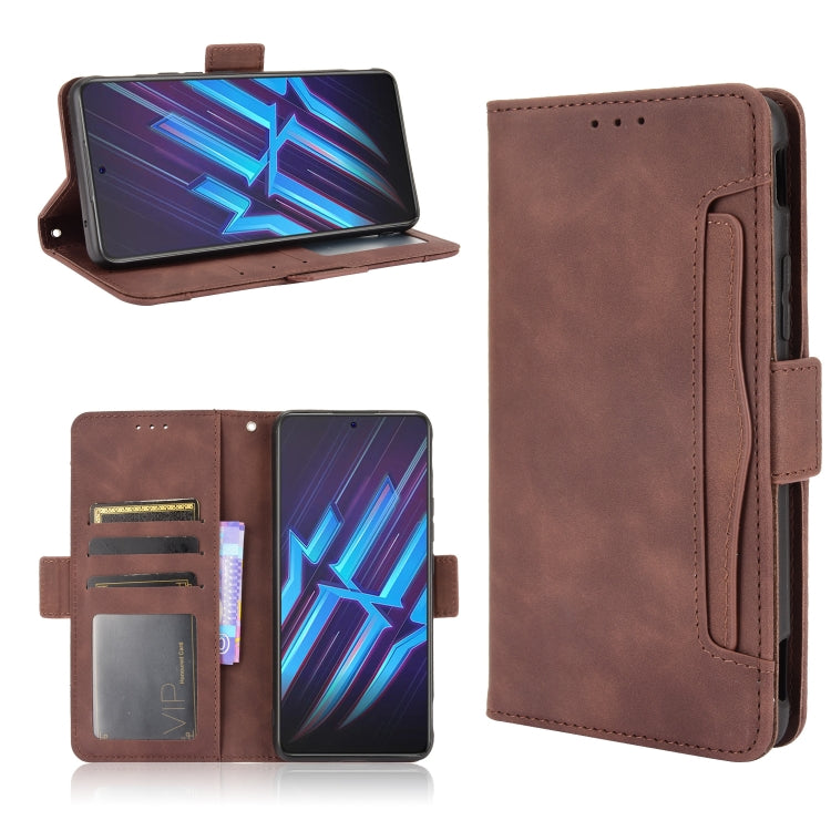 For ZTE nubia Red Magic 6R Skin Feel Calf Pattern Horizontal Flip Leather Case with Holder & Card Slots & Photo Frame