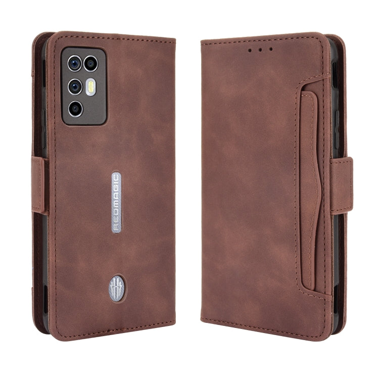 For ZTE nubia Red Magic 6R Skin Feel Calf Pattern Horizontal Flip Leather Case with Holder & Card Slots & Photo Frame