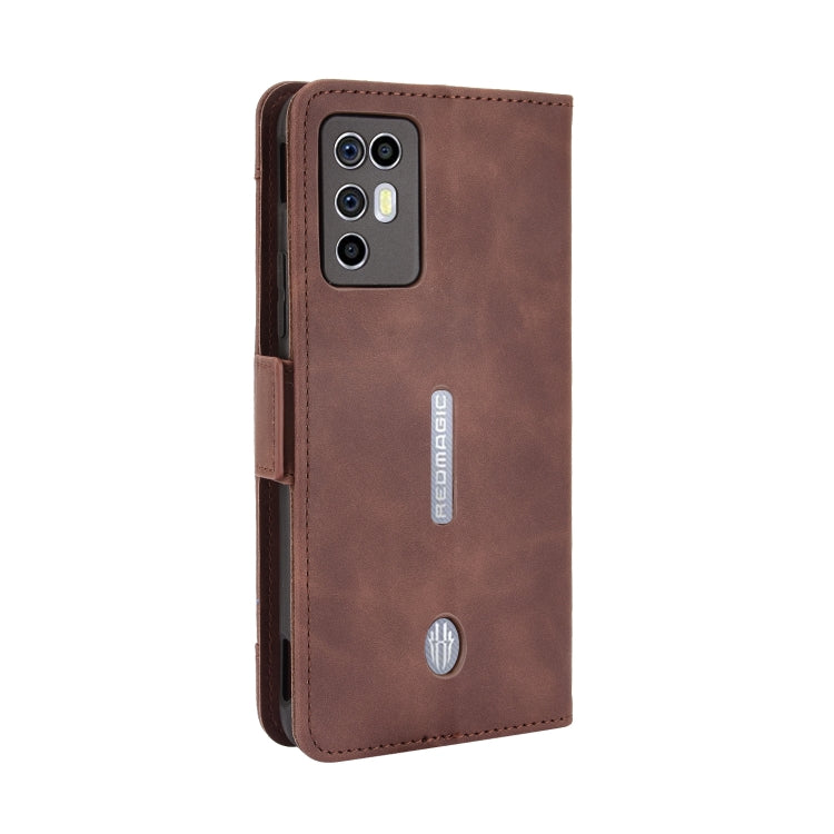 For ZTE nubia Red Magic 6R Skin Feel Calf Pattern Horizontal Flip Leather Case with Holder & Card Slots & Photo Frame