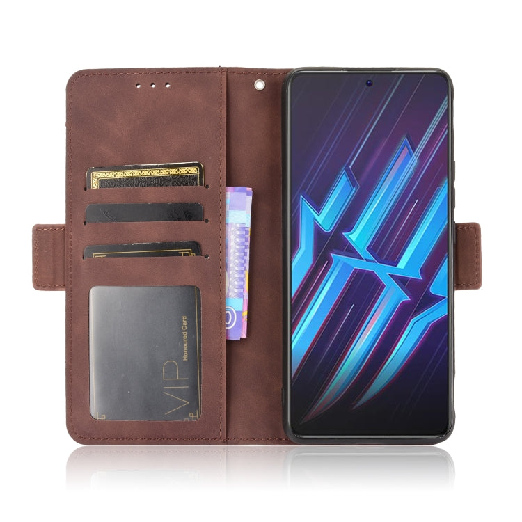 For ZTE nubia Red Magic 6R Skin Feel Calf Pattern Horizontal Flip Leather Case with Holder & Card Slots & Photo Frame