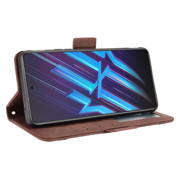 For ZTE nubia Red Magic 6R Skin Feel Calf Pattern Horizontal Flip Leather Case with Holder & Card Slots & Photo Frame
