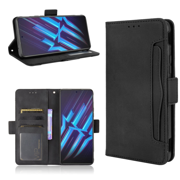 For ZTE nubia Red Magic 6R Skin Feel Calf Pattern Horizontal Flip Leather Case with Holder & Card Slots & Photo Frame