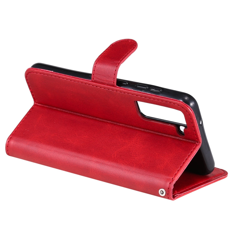 For Samsung Galaxy S21 FE Fashion Calf Texture Zipper Horizontal Flip Leather Case with Holder & Card Slots & Wallet