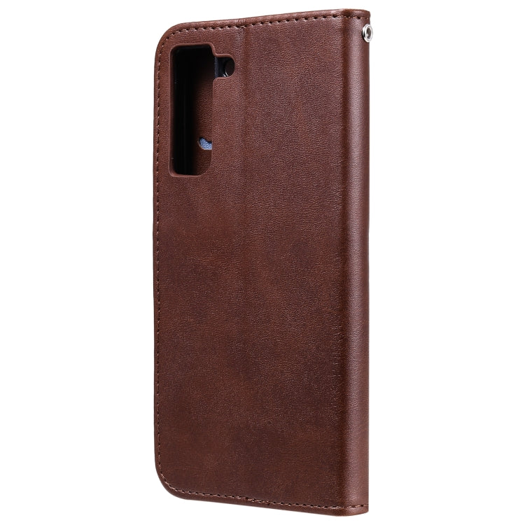 For Samsung Galaxy S21 FE Fashion Calf Texture Zipper Horizontal Flip Leather Case with Holder & Card Slots & Wallet