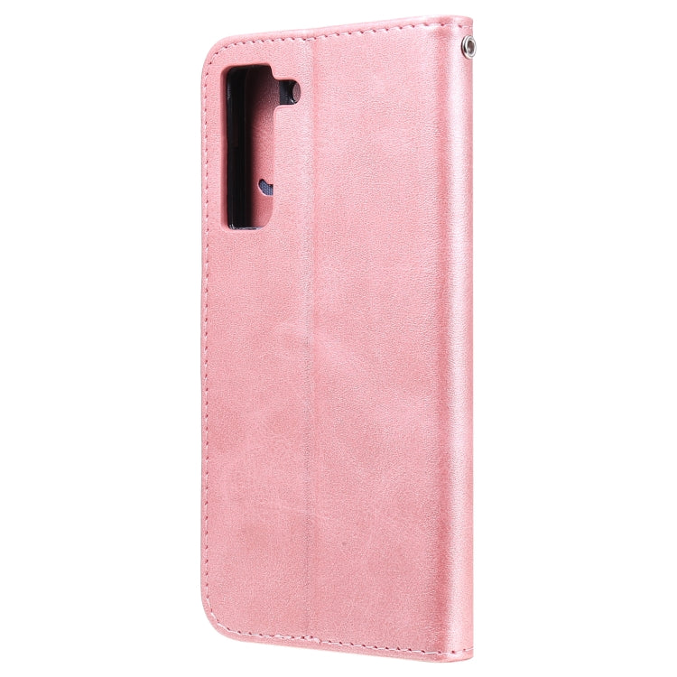 For Samsung Galaxy S21 FE Fashion Calf Texture Zipper Horizontal Flip Leather Case with Holder & Card Slots & Wallet