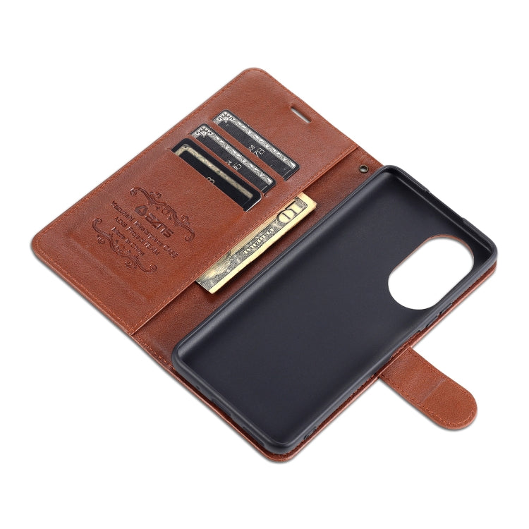 For Honor 50 SE AZNS Sheepskin Texture Horizontal Flip Leather Case with Holder & Card Slots & Wallet