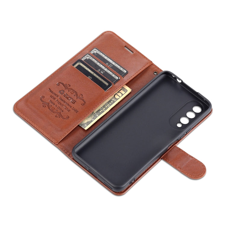 For Honor X20 SE AZNS Sheepskin Texture Horizontal Flip Leather Case with Holder & Card Slots & Wallet