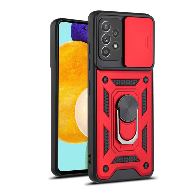 For Samsung Galaxy A52 Sliding Camera Cover Design TPU+PC Protective Case