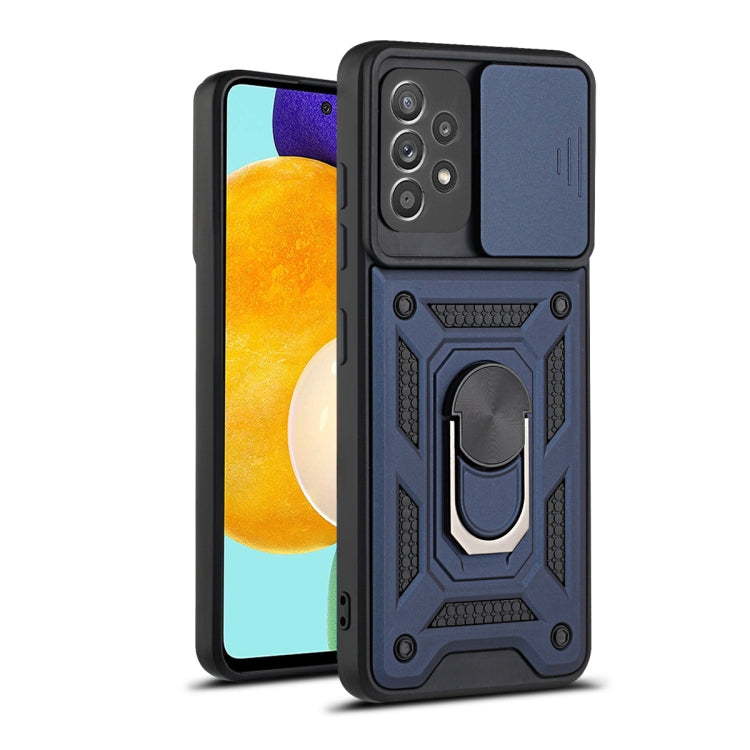 For Samsung Galaxy A52 Sliding Camera Cover Design TPU+PC Protective Case