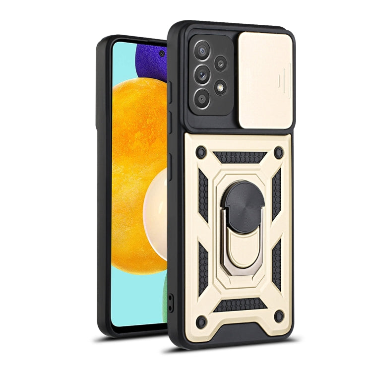 For Samsung Galaxy A52 Sliding Camera Cover Design TPU+PC Protective Case